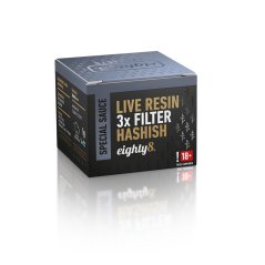 Eighty8 Resin CBD Hidup 3x Filter, 42 % CBD, 1 g