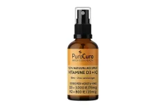 PuroCuro vitaminų D3 + K2 purškalas, 30 ml