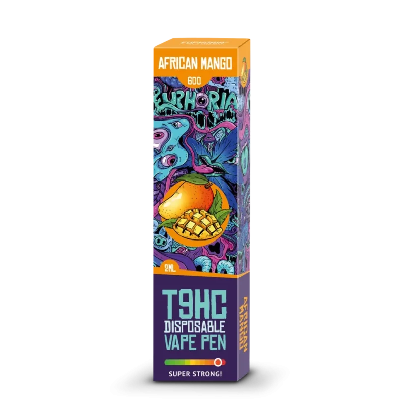 Euphoria T9HC Vape Pen Desechable Mango Africano, 2 ml