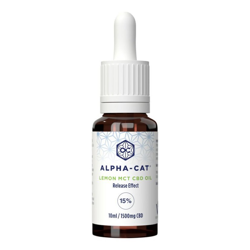 Alpha-CAT CBD TCM noix de coco huile avec citron parfum 15%, 30 ml, 4500 mg