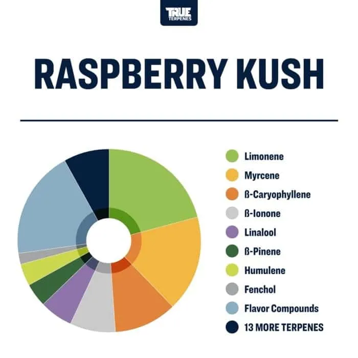 True Terpenes Flavor Infunded Raspberry Kush (5 ml - 960 ml)