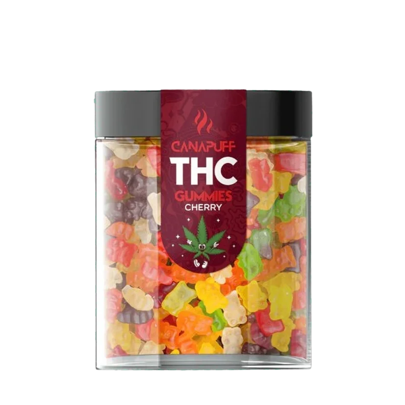 CanaPuff THC+ Gummies Cherry, THC manje od 0,2 %, 10 - 50 kom