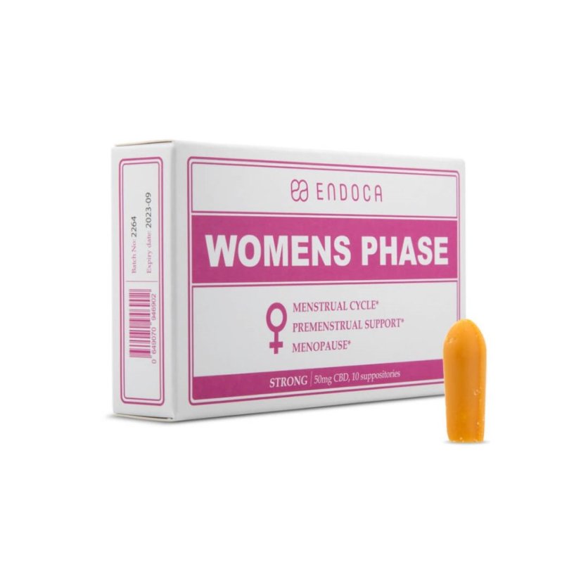 Endoca Suppositoires Phase féminine 500 mg CBD, 10 pc