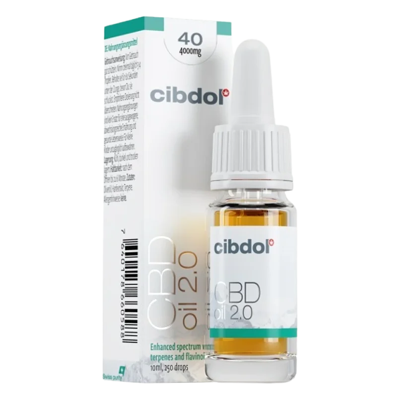 Cibdol CBD pétrole 2.0 40 %, 4000 mg, 10 ml