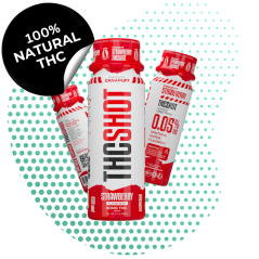 CanaPuff THC SHOT — zemeņu 60 ml (THC 30 mg)