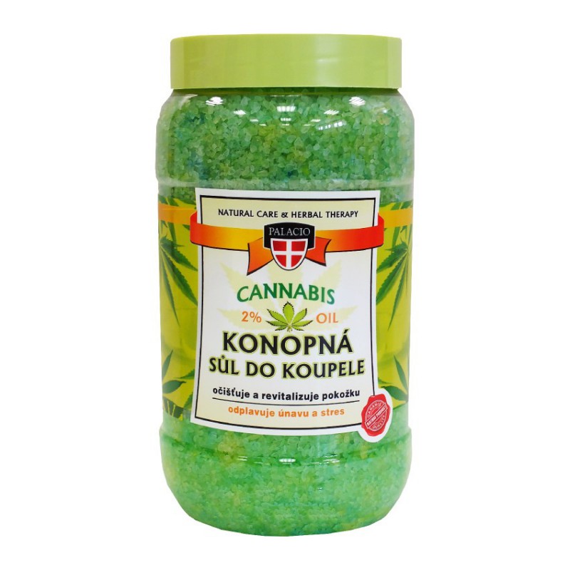 Palacio - Cannabis-Badesalz mit Hanföl, 1200 g