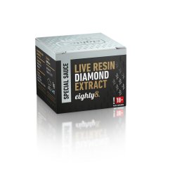 Eighty8 Extracto de resina viva de diamante con CBD, 92 % CBD, 1 g
