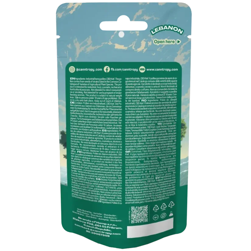 Canntropy CBD Hash Libanon, CBD, 1 - 100 g