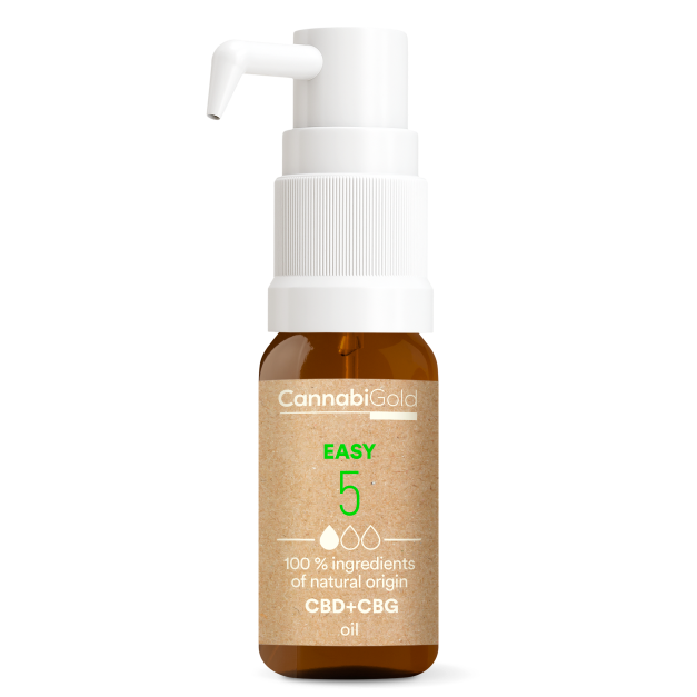 CannabiGold Öl Easy 5 % (4,5 % CBD, 0,5 % CBG), 600 mg, (12 ml)