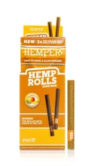 HEMPER Hemp Rolls King Size Dengan Ujung Kertas 2pk - Mangga