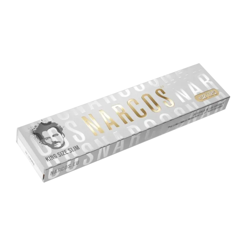 Narcos Papel de liar King Size Slim de edición limitada + boquillas - diseño aleatorio