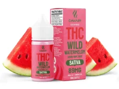 CanaPuff THC+ tekutý divoký meloun, 89 mg, 30 ml