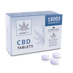 Cannaline CBD tablety s Bkomplexem, 1800 mg CBD, 30 X 60 mg