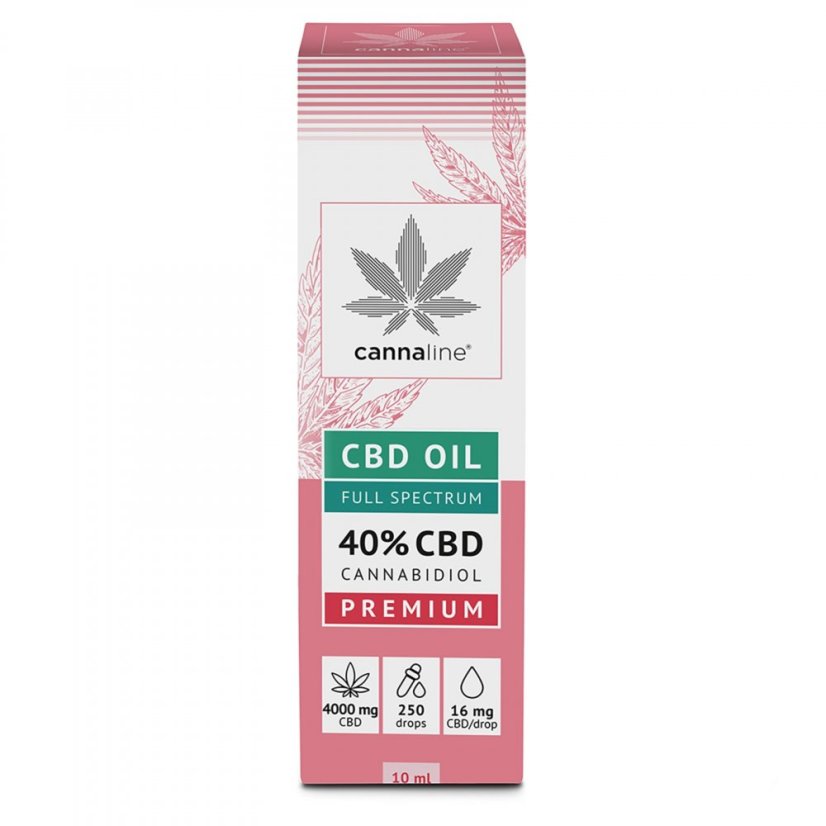 CANNALINE Premium CBD konopný olej 40%, 4000 mg, 10 ml