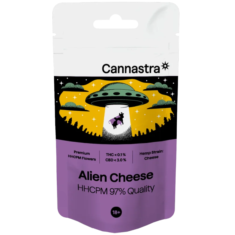 Cannastra HHCPM Flower Alien Cheese, HHCPM 90 % Qualität, 1 g – 100 g
