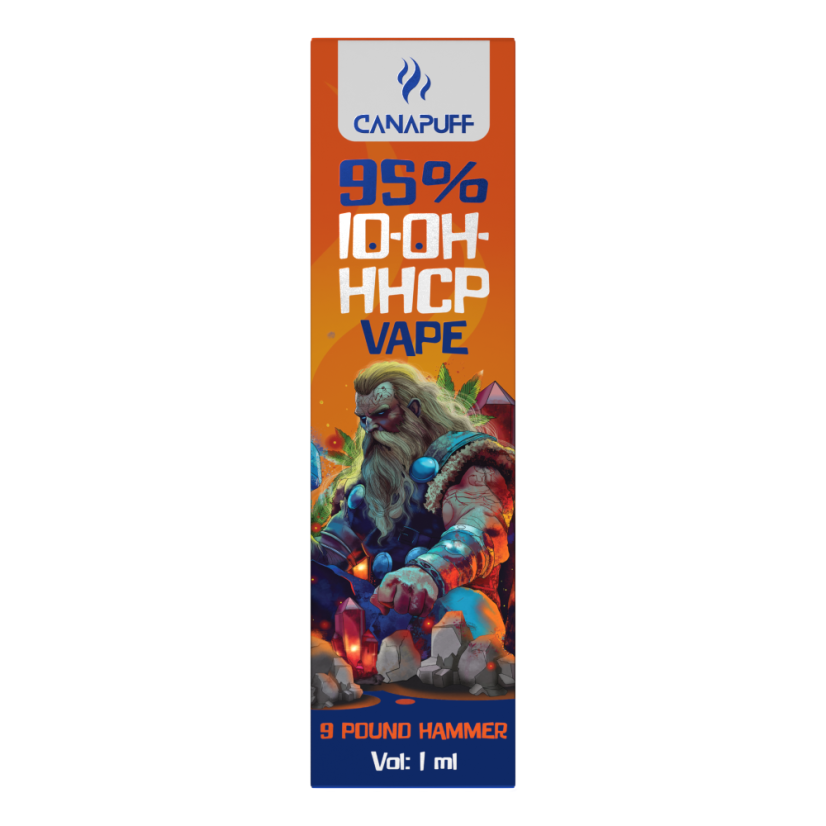 CanaPuff 10-OH-HHCP Wegwerp Vape Pen 9 Pond Hamer, 10-OH-HHCP 95%, 1 ml