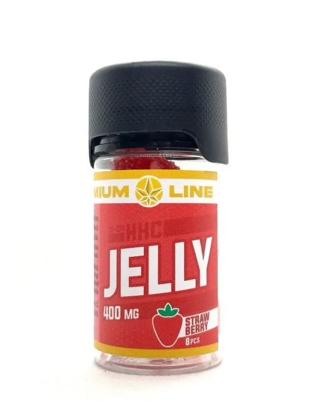 Czech CBD 10-OH-HHC Gelatina Fragola, linea Premium, 400 mg, 8 pz