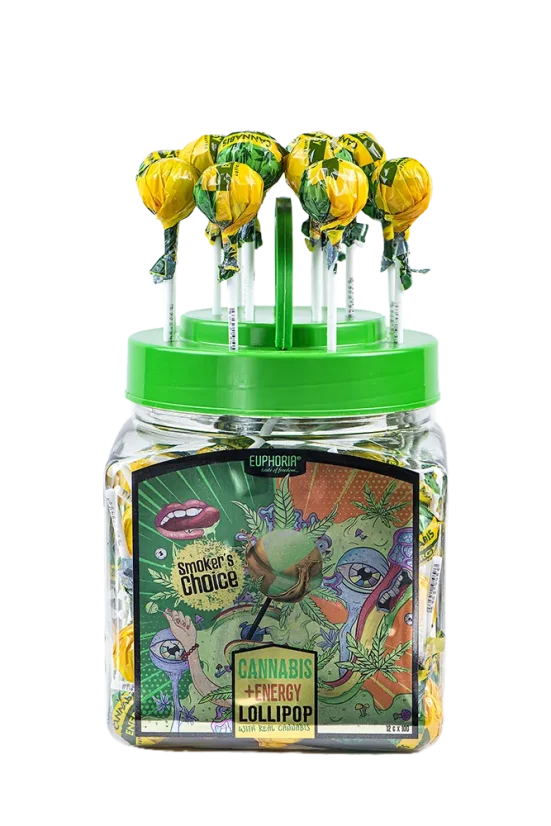 Euphoria Acadea energizantă cu canabis la borcan, aromă de canabis (100 x 12 g)