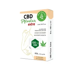 Cannadorra CBD náplasti Extra veľké, 800 mg CBD, bez THC, 8 ks