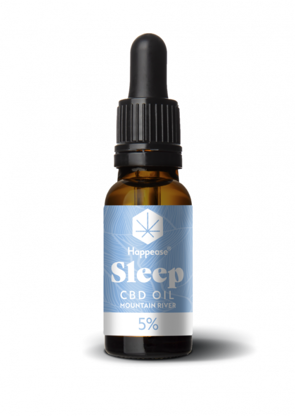 Aceite de CBD Happease Sleep Mountain River, 5% CBD, 500 mg, 10 ml