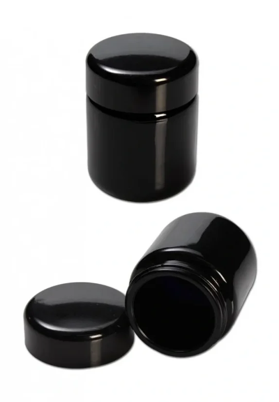 Miron Borcan cu gât lat din sticlă violet 50 ml