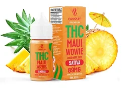 CanaPuff THC+ tekutina Maui Wowie, 89 mg, 30 ml