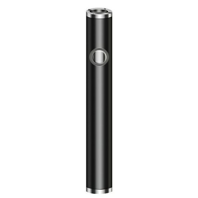 Batteri til CBD-patron, 380 mAh, 510 gevind, USB-oplader, Sort