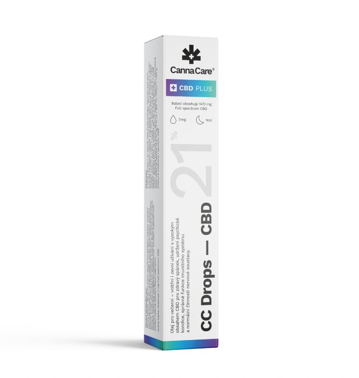 CannaCare CC kapky s CBD 21 %, 7 ml, 1470 mg