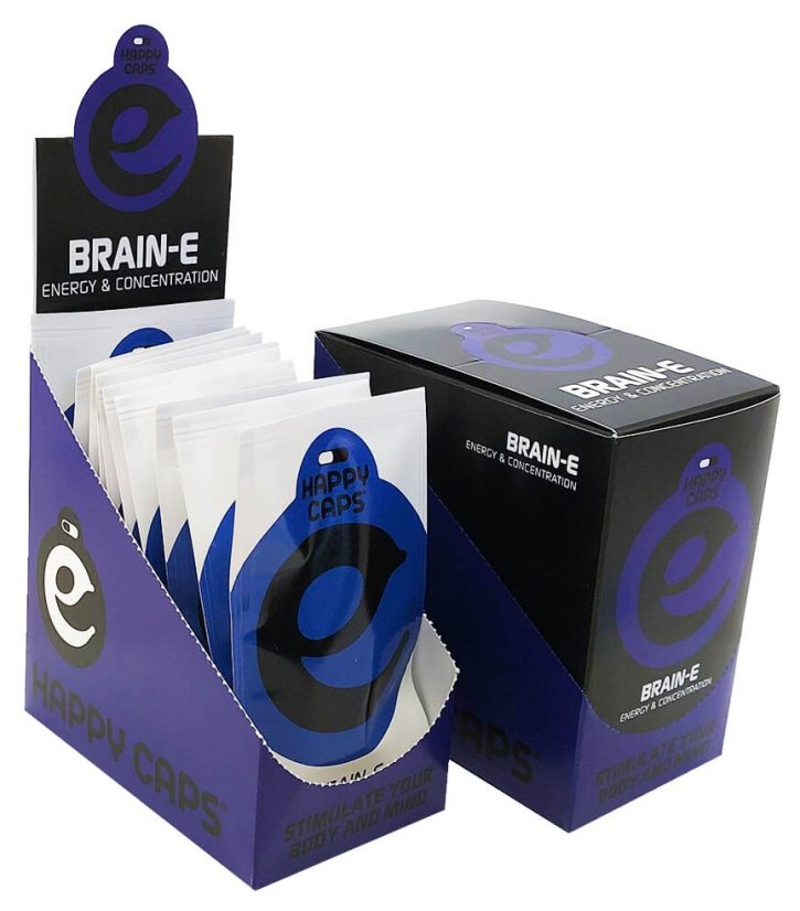 Happy Caps Brain E - Energia és Koncentráció Kapszulák, Doboz 10 db, 400 g