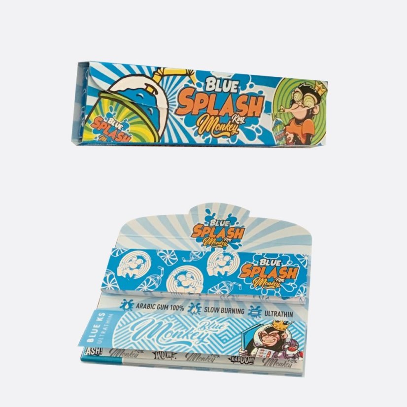 Monkey King Blue Splash Touch and Smell rullepapir med spidser (Lugt af blåt splash)