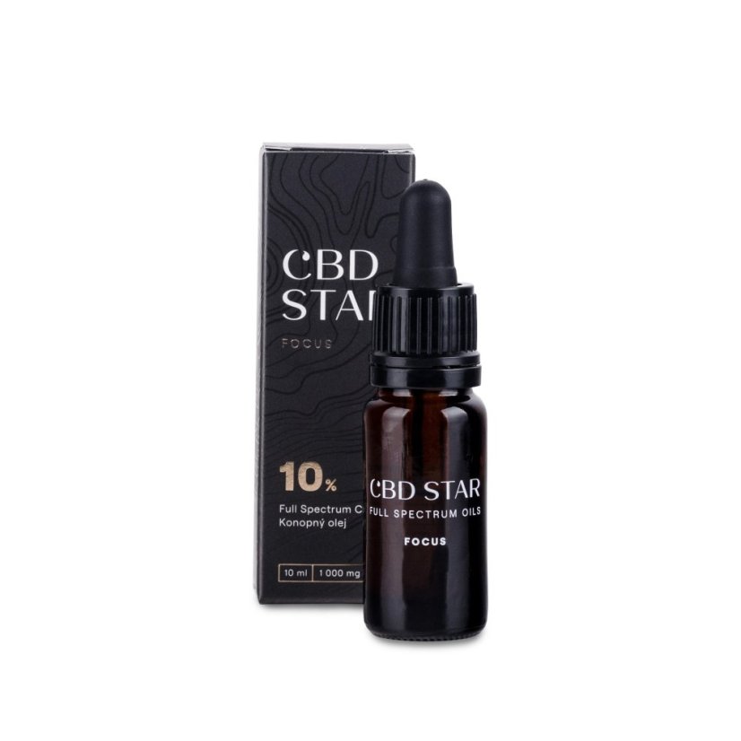 CBD Star - CBD Hanf Öl FOCUS, 10%, 1000 mg, (10 ml)