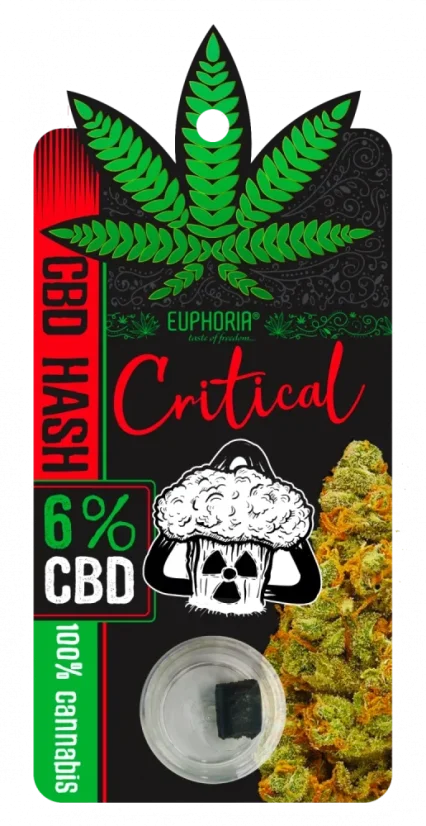 Euphoria CBD Hash 6% Critical, 1 g Euphoria CBD Hash 6% Critical, 1 g