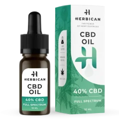 Herbican Huile de CBD à spectre complet, 40 %, 10 ml