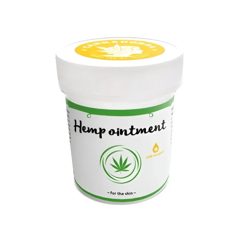 Cannadorra Pomada de cânhamo com calêndula para cuidados da pele, 100 ml
