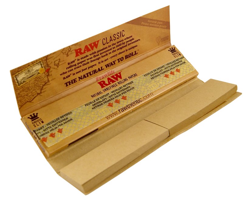 RAW Hârtii Connoisseur King Size cu filtre, 110 mm, 24 buc în cutie