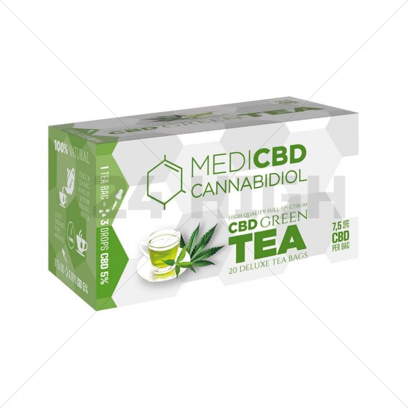 MediCBD Thé vert avec du CBD, 30 g