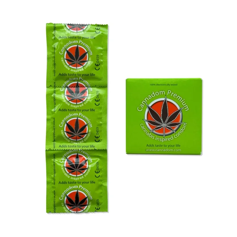 Euphoria Condoms Cannadom Premium - Paquete de 3 unidades