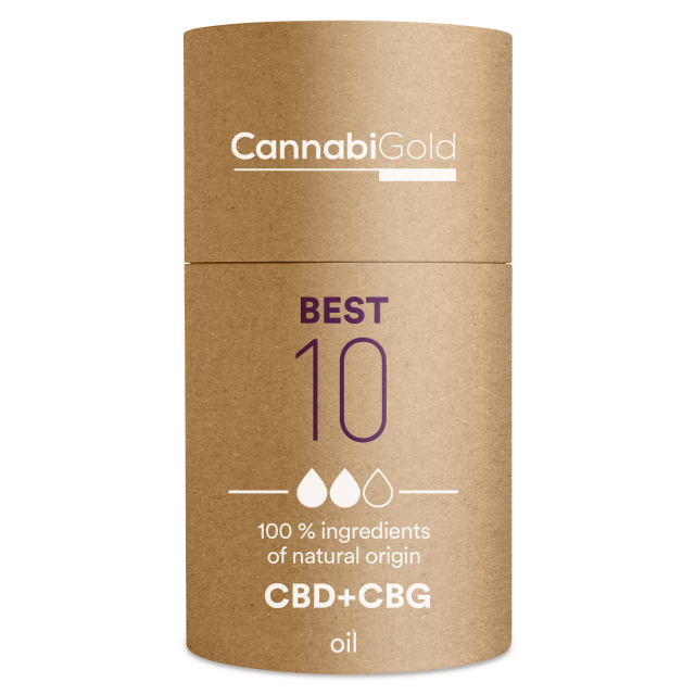 CannabiGold Öl Best 10 % (9 % CBD, 1 % CBG), 1200 mg, (12 ml)