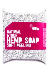 SUM konopné mýdlo jemný peeling Natural & True, 80 g