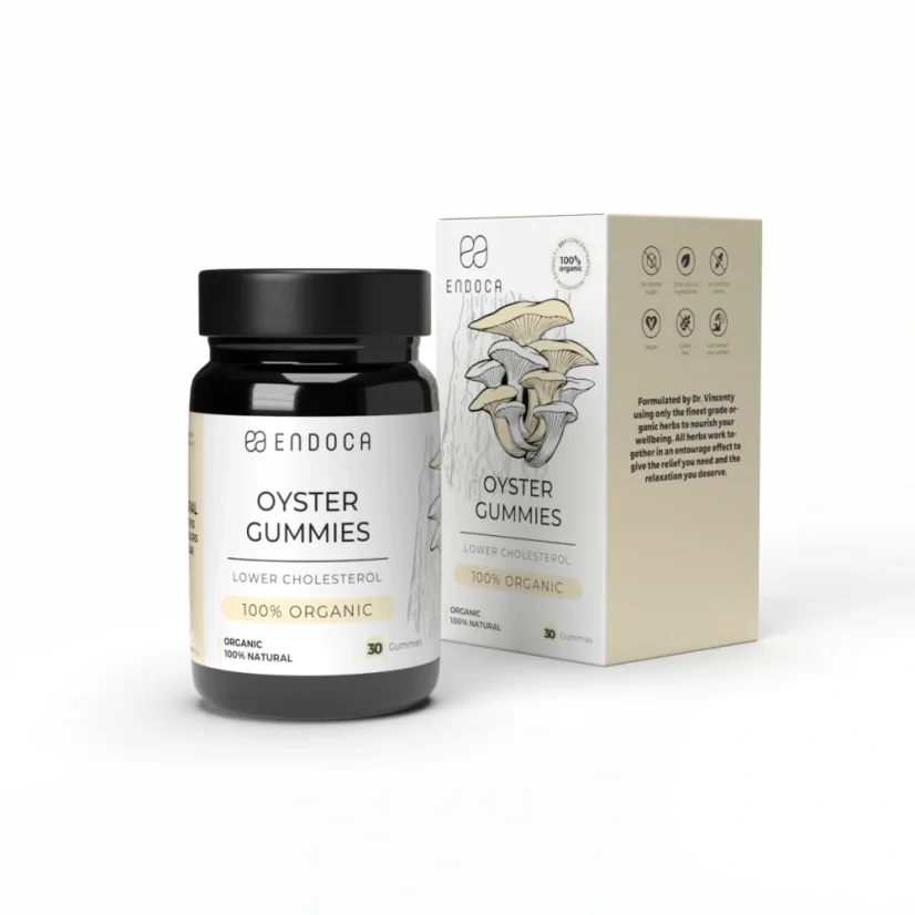 Endoca Oyster Mushroom Bonbons gélifiés, 50 mg CBD, 30 pièces, 60 g