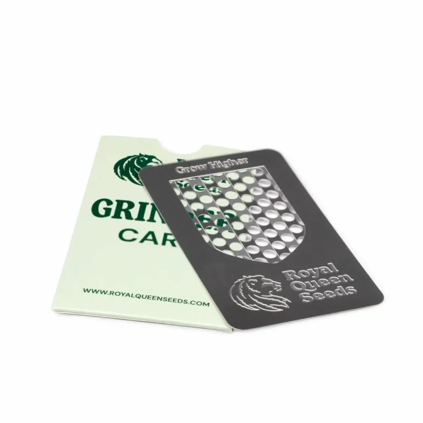 Royal Queen Seeds Card Grinder RQS, 2 părți, 15 x 12 x 2 cm