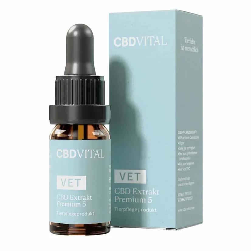 CBD Vital VET CBD Vital VET CBD 5 Extract Premium pentru animale de companie, 5%, 500 mg, 10 ml
