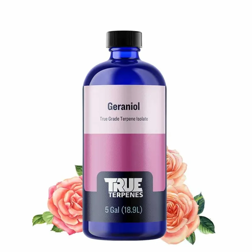 True Terpenes Terpene Isolates Geraniol (5 ml - 960 ml)