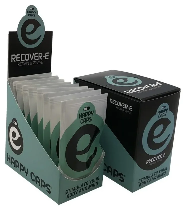 Happy Caps Recover E - Regeneráló és Megújító Kapszulák, (étrend-kiegészítő), Doboz 10 db, 40 g
