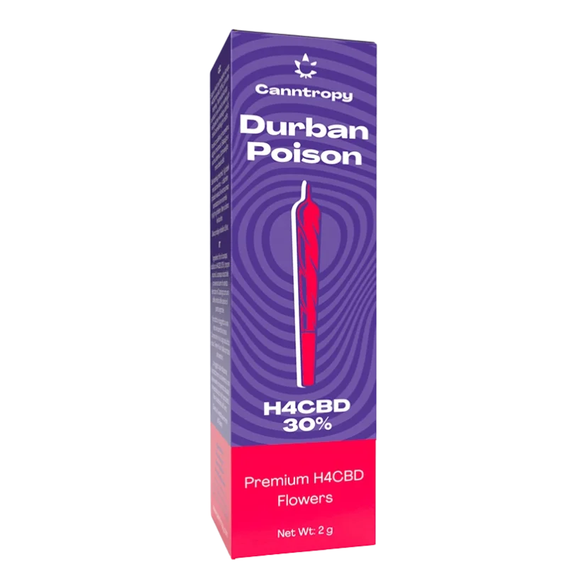 Canntropy H4CBD Prerolls Durban Poison, 30 % H4CBD, 1 g Canntropy H4CBD Prerolls Durban Poison, 30 % H4CBD, 1 g