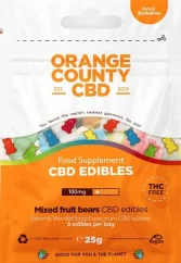 Sticle de CBD Orange County, mini sac de colectare, 100 mg CBD, 6 bucăți, 25 g