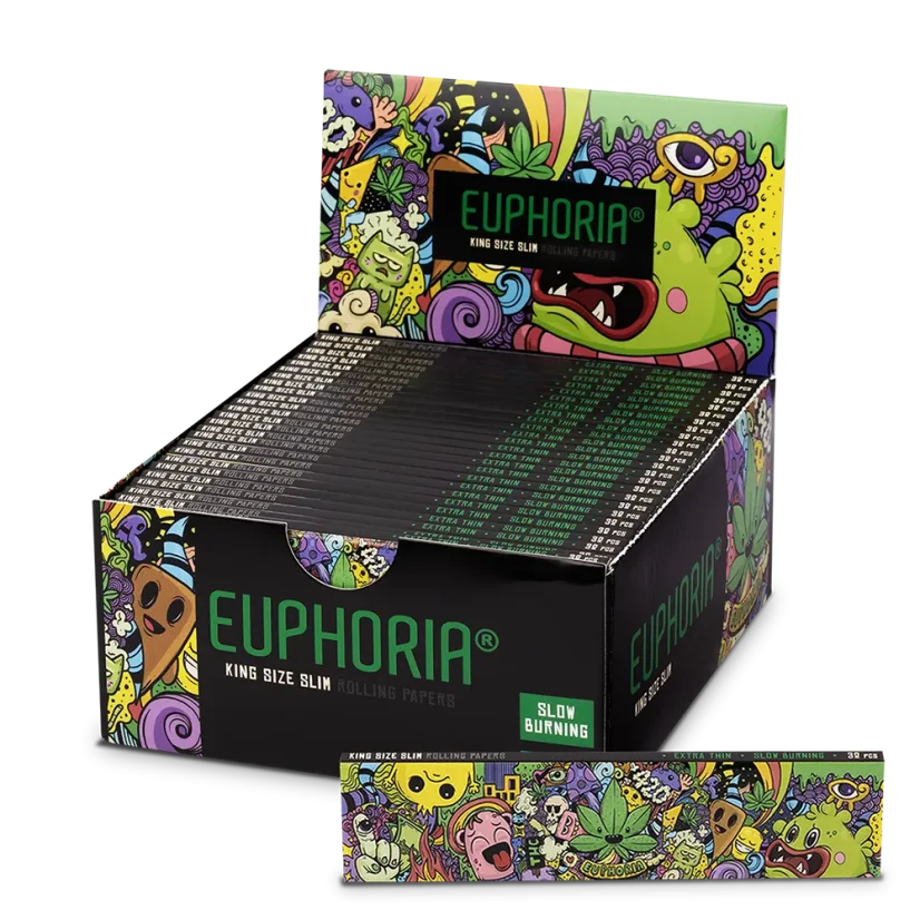 Euphoria Rullpaberid Kingsize Slim Whimsical, 32 lehte