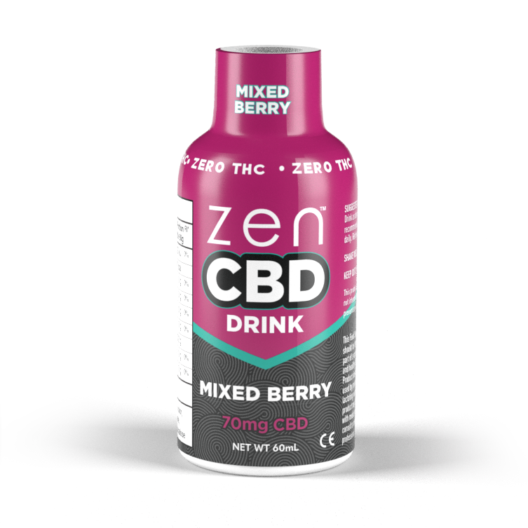 ZEN CBD -juoma - Marjasekoitus, 70 mg, 60 ml ZEN CBD -juoma - Marjasekoitus, 70 mg, 60 ml