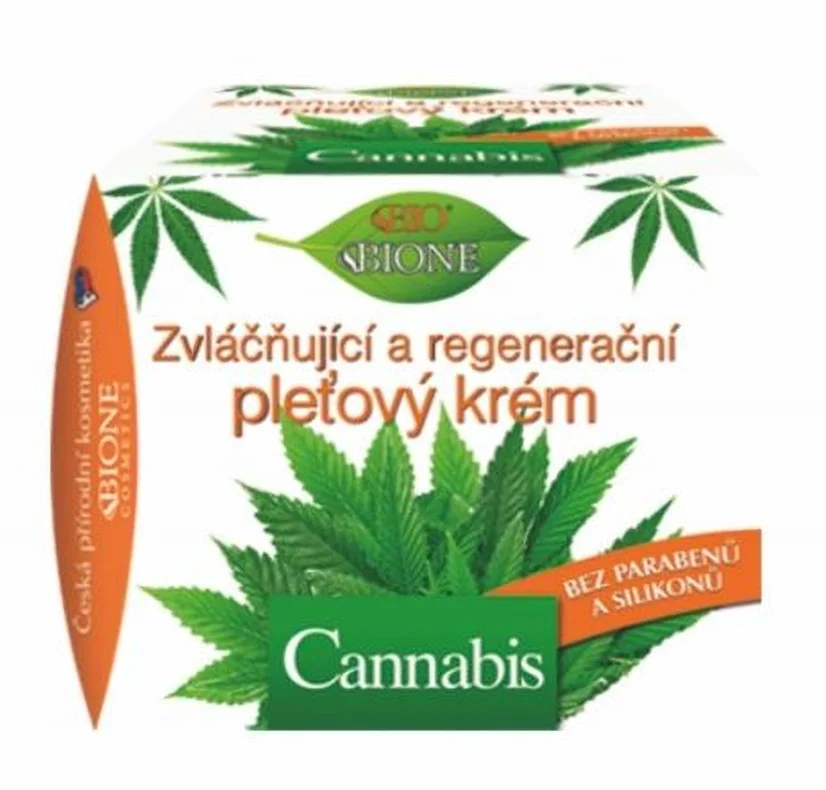 Bione Zvláčňující a regeneračný pleťový krém CANNABIS, 51 ml