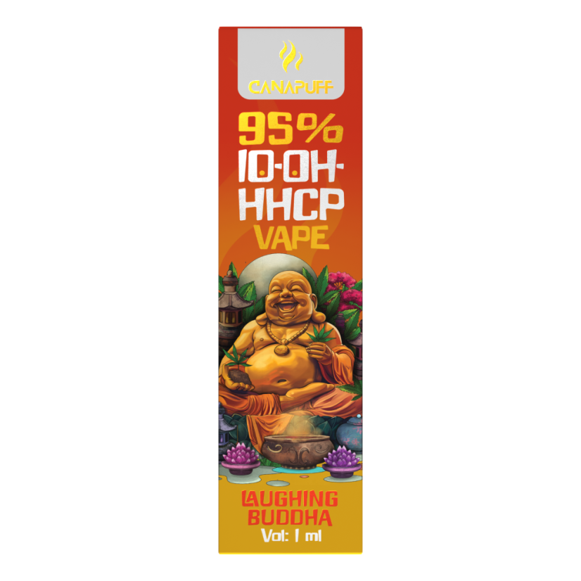 CanaPuff Caneta Vape Descartável 10-OH-HHCP Buda Risonho, 10-OH-HHCP 95%, 1 ml